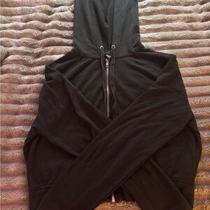Black Zip-Up Hoodie